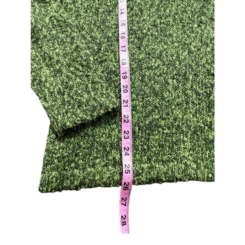 Woolrich Green Marled Quarter Zip Sweater Lt Olive Green GorpCore Hiking Large - Picture 10 of 12